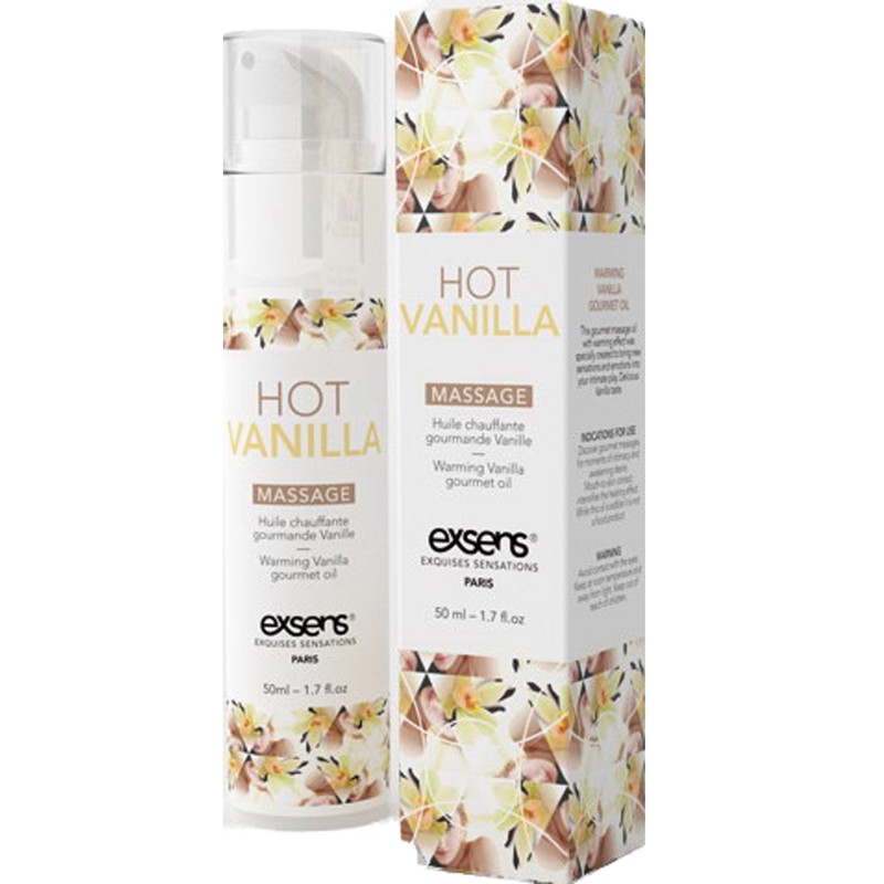 Huile chauffante Gourmande Vanille 50ml Taille unique - Exsens - Pour les massages Huile chauffante Gourmande Vanille 50ml Taille unique - Exsens - Pour les massages