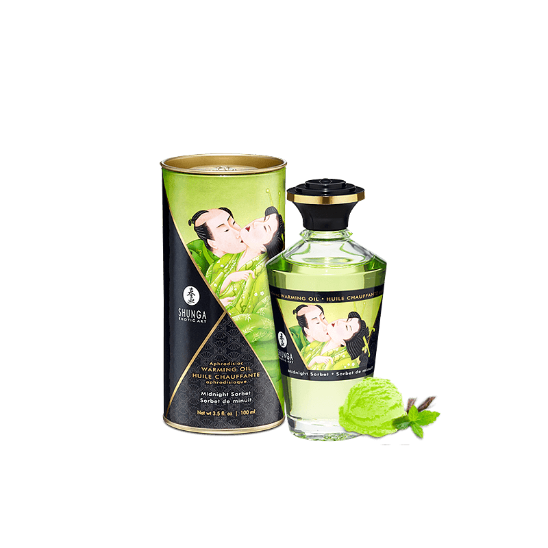 Huile chauffante aphrodisiaque - Sorbet de minuit 100ml Taille unique - Shunga - Pour les massages Huile chauffante aphrodisiaque - Sorbet de minuit 100ml Taille unique - Shunga - Pour les massages