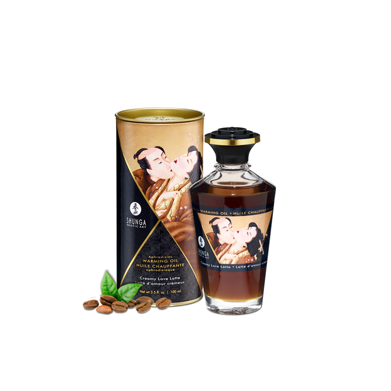 Huile chauffante aphrodisiaque - Latte d'amour 100ml Taille unique - Shunga - Pour les massages Huile chauffante aphrodisiaque - Latte d'amour 100ml Taille unique - Shunga - Pour les massages