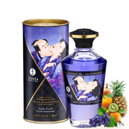 Huile chauffante aphrodisiaque - Fruits exotiques 100ml Taille unique - Shunga - Pour les massages
