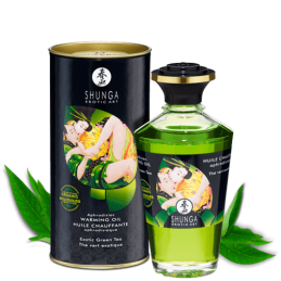 Huile aphrodisiaque organique  - Thé vert exotique Taille unique - Shunga - Pour les massages