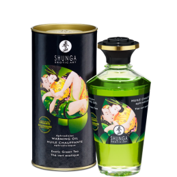 Huile aphrodisiaque organique  - Thé vert exotique Taille unique - Shunga - Pour les massages