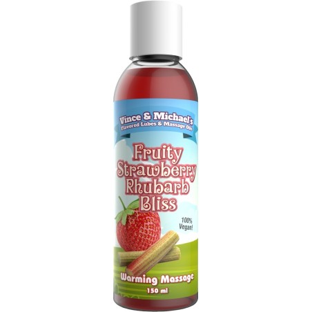 Huile Chauffante V et M Fraise Rhubarbe - 150 ml  - Swede - Pour les massages Huile Chauffante V et M Fraise Rhubarbe - 150 ml  - Swede - Pour les massages