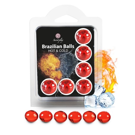 6 Brazilian Balls "Cold Hot effect"  3629-1 Taille unique - Brazilian Balls - Pour les massages 6 Brazilian Balls "Cold Hot effect"  3629-1 Taille unique - Brazilian Balls - Pour les massages