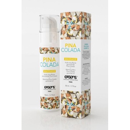 Huile chauffante Gourmande Pina Colada - 50 ml Taille unique - Exsens - Pour les massages Huile chauffante Gourmande Pina Colada - 50 ml Taille unique - Exsens - Pour les massages