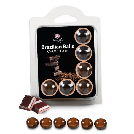 6 Brazilian Balls "Chocolat" 3386-1  - Brazilian Balls - Pour les massages 6 Brazilian Balls "Chocolat" 3386-1  - Brazilian Balls - Pour les massages