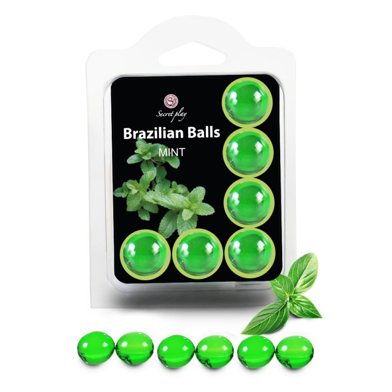 6 Brazilian Balls "Menthe" 3386-8 Taille unique - Brazilian Balls - Pour les massages