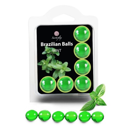 6 Brazilian Balls "Menthe" 3386-8 Taille unique - Brazilian Balls - Pour les massages