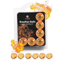 6 Brazilian Balls "Hot Effect" 3575-1 Taille unique - Brazilian Balls - Pour les massages