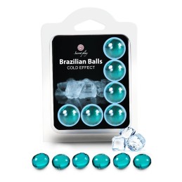 6 Brazilian Balls "Cold effect" 3613-1 Taille unique - Brazilian Balls - Pour les massages