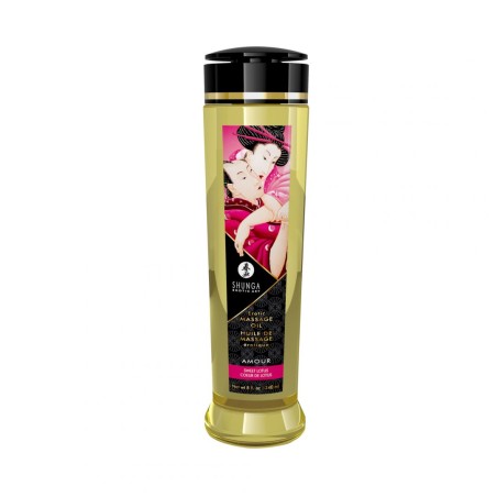 Huile de massage érotique - Coeur de lotus uniques - 240 ml - Shunga - Pour les massages Huile de massage érotique - Coeur de lotus uniques - 240 ml - Shunga - Pour les massages