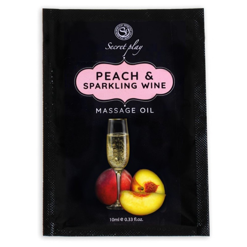Monodose Huile de massage Péche et Vin pétillant 3680 - 10 ml Taille unique - Secret Play - Pour les massages Monodose Huile de massage Péche et Vin pétillant 3680 - 10 ml Taille unique - Secret Play - Pour les massages