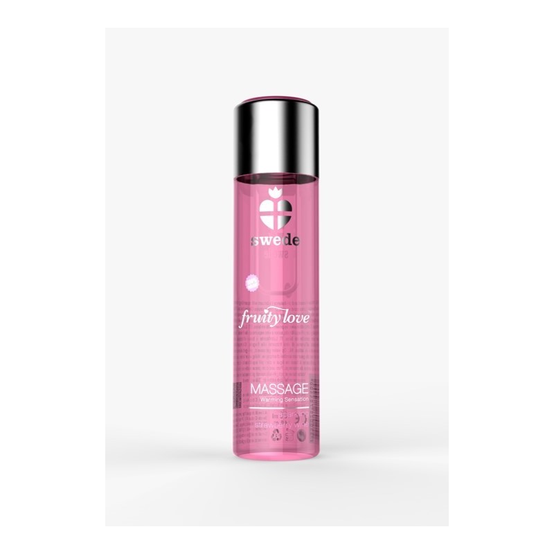 Huile de massage - Vin pétillant é la Fraise - 120 ml  - Swede - Pour les massages