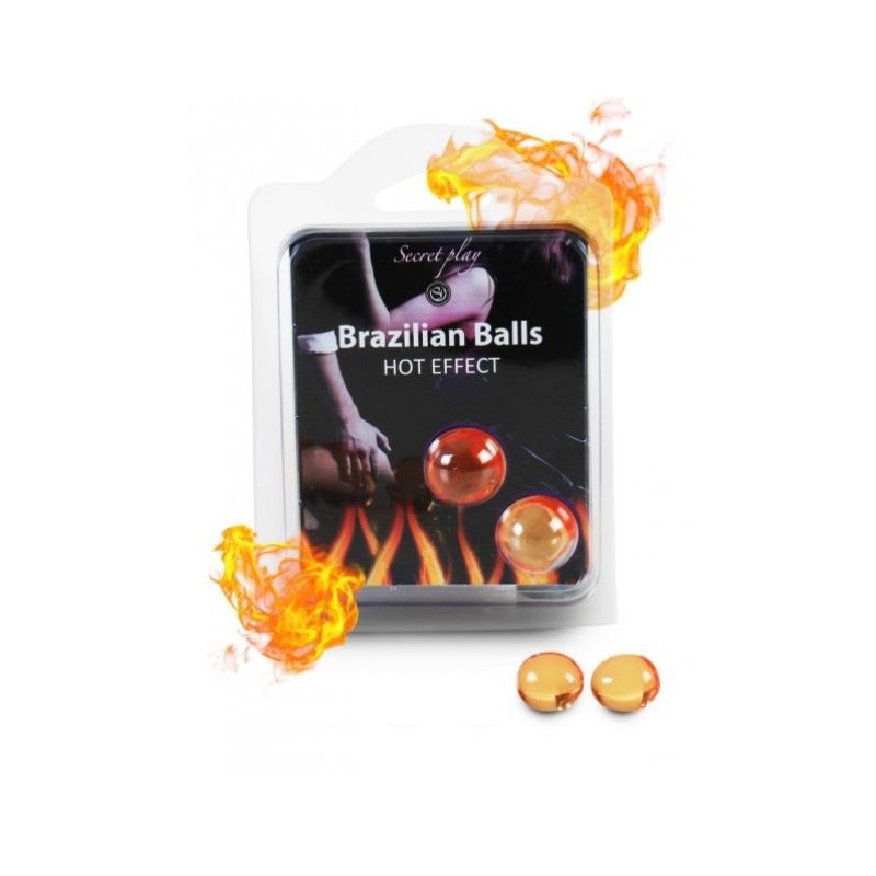 Duo Brazilian Balls "Hot effect" Taille unique - Brazilian Balls - Pour les massages Duo Brazilian Balls "Hot effect" Taille unique - Brazilian Balls - Pour les massages