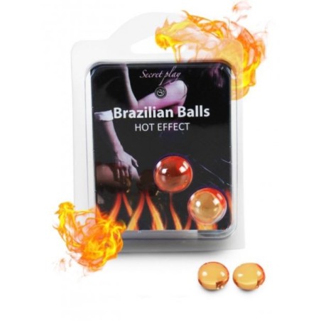 Duo Brazilian Balls "Hot effect" Taille unique - Brazilian Balls - Pour les massages Duo Brazilian Balls "Hot effect" Taille unique - Brazilian Balls - Pour les massages