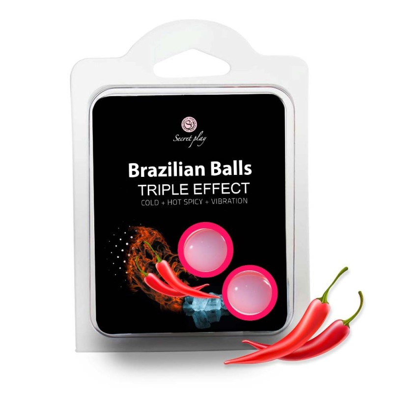 2 Brazilian Balls "Triple effect" 3699 Taille unique - Brazilian Balls - Pour les massages 2 Brazilian Balls "Triple effect" 3699 Taille unique - Brazilian Balls - Pour les massages