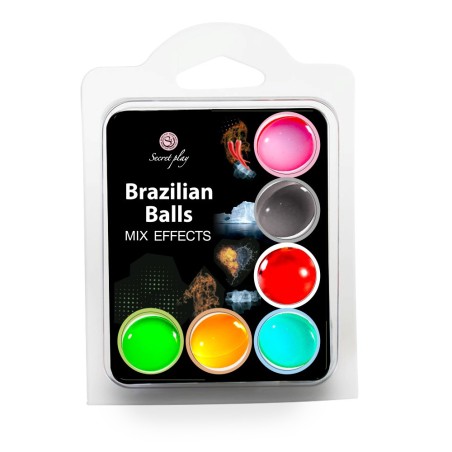 6 Brazilian Balls Differents effets 3701 Taille unique - Brazilian Balls - Pour les massages