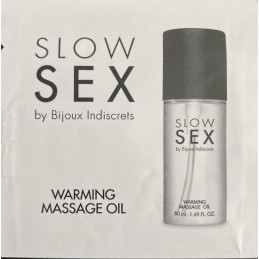 Huile de massage chauffante dosette - Slow Sex - 1 ml  - Bijoux Indiscrets - Pour les massages