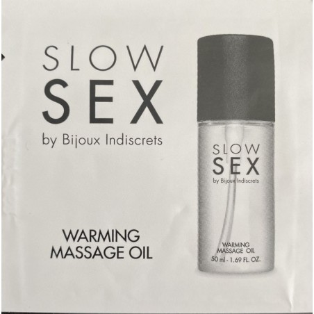Huile de massage chauffante dosette - Slow Sex - 1 ml  - Bijoux Indiscrets - Pour les massages Huile de massage chauffante dosette - Slow Sex - 1 ml  - Bijoux Indiscrets - Pour les massages
