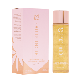 Huile de massage luxueuse Fraises et champagne - 120 ml Taille unique - High On Love - Pour les massages