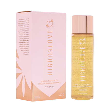 Huile de massage luxueuse Martini au Litchi - 120 ml Taille unique - High On Love - Pour les massages Huile de massage luxueuse Martini au Litchi - 120 ml Taille unique - High On Love - Pour les massages