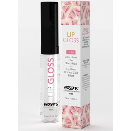 Gloss é lévres effet Chaud-Froid - Fraise - 7.4 ml Taille unique - Exsens - Lubrifiants