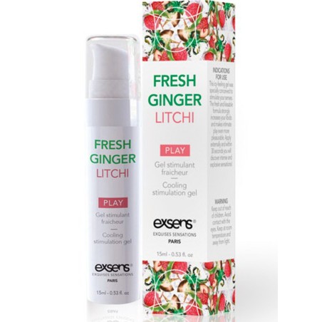 Gel stimulant fraécheur Gingembre Litchi - 15 ml Taille unique - Exsens - Lubrifiants Gel stimulant fraécheur Gingembre Litchi - 15 ml Taille unique - Exsens - Lubrifiants