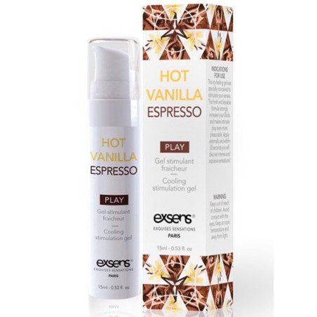 Gel stimulant fraécheur Vanille Café - 15 ml Taille unique - Exsens - Lubrifiants