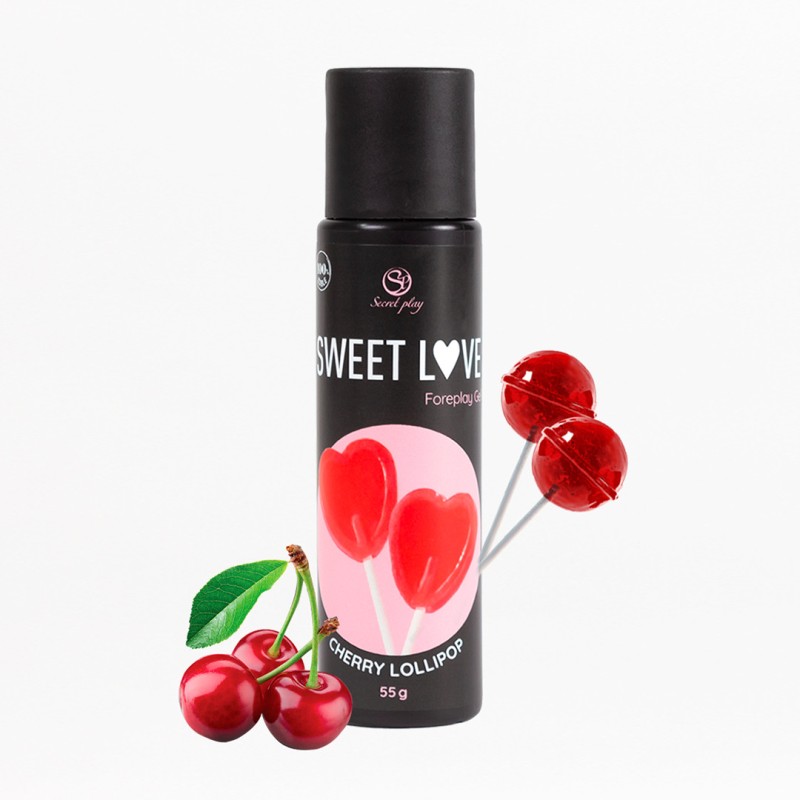 Gel comestible Cerise Lollipop 3671 - 60 ml  - Secret Play - Lubrifiants Gel comestible Cerise Lollipop 3671 - 60 ml  - Secret Play - Lubrifiants