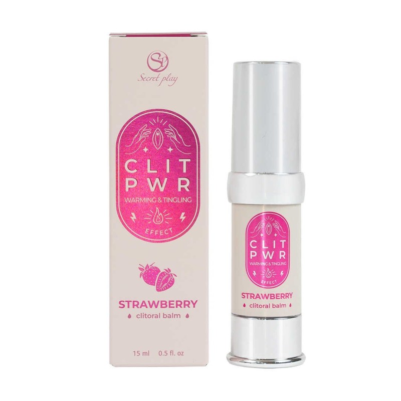CLIT PWR - Baume clitoridien Fraise  - Secret Play - Lubrifiants CLIT PWR - Baume clitoridien Fraise  - Secret Play - Lubrifiants