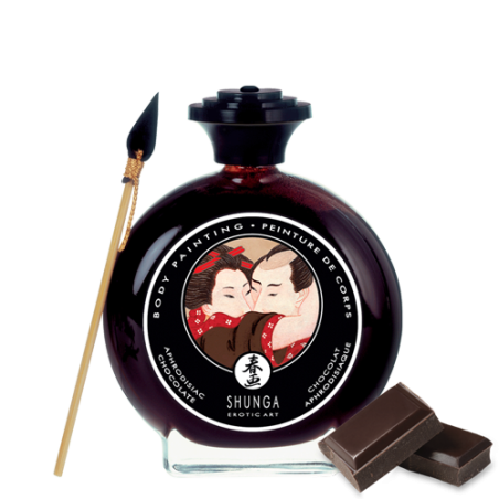 PeinTaille uniquere de corps embrassable - Chocolat noir Taille unique - Shunga - PeinTaille uniquere corporelle comestible