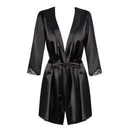 Satinia Peignoir - Noir S/M Satinia Peignoir - Noir S/M