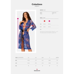 Cobaltess Peignoir - Bleu L/XL