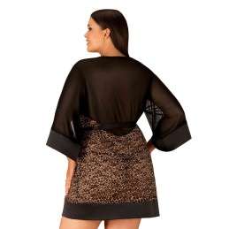 Allunes Peignoir - Noir XXL/XXXL Allunes Peignoir - Noir XXL/XXXL