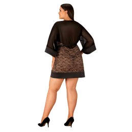 Allunes Peignoir - Noir XXL/XXXL Allunes Peignoir - Noir XXL/XXXL