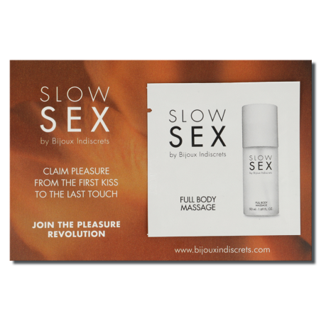 BIJOUX - SLOW SEX MASSAGE COMPLET DU CORPS GEL DE MASSAGE 2 ML BIJOUX - SLOW SEX MASSAGE COMPLET DU CORPS GEL DE MASSAGE 2 ML