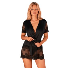 Maderris peignoir - Noir XS/S - Obsessive - Lingerie Femme