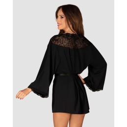 Bellastia peignoir - Noir XS/S Bellastia peignoir - Noir XS/S