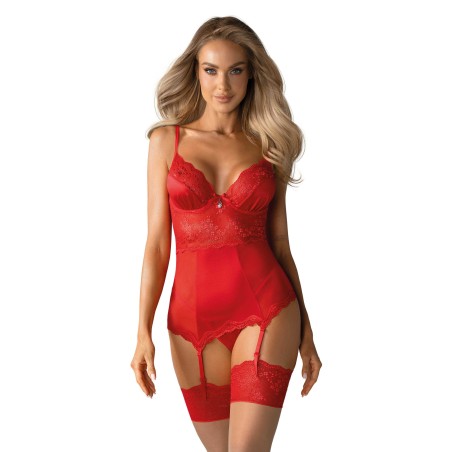 Lovica Guépiére - Rouge XXL/XXXL - Obsessive - Lingerie Femme Lovica Guépiére - Rouge XXL/XXXL - Obsessive - Lingerie Femme