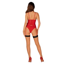 Diyosa Corset et culotte - Rouge XS/S