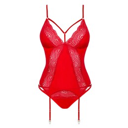 Diyosa Corset et culotte - Rouge M/L