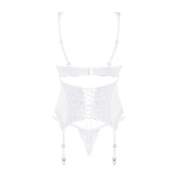 Corset et string blanc Amor Blanco S/M Corset et string blanc Amor Blanco S/M