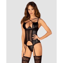 Norides Corset et string - noir XL/XXL