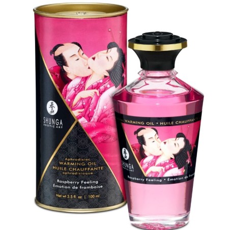 SHUNGA - HUILE DE MASSAGE EFFET THERMIQUE SAVEUR INTENSE DE FRAMBOISE 100 ML SHUNGA - HUILE DE MASSAGE EFFET THERMIQUE SAVEUR INTENSE DE FRAMBOISE 100 ML