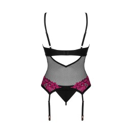 Rosenty guépiére et string - Noir XS/S