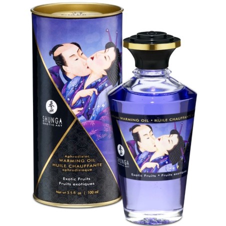 SHUNGA - HUILE DE MASSAGE EFFET THERMIQUE SAVEUR FRUITS EXOTIQUES 100 ML SHUNGA - HUILE DE MASSAGE EFFET THERMIQUE SAVEUR FRUITS EXOTIQUES 100 ML