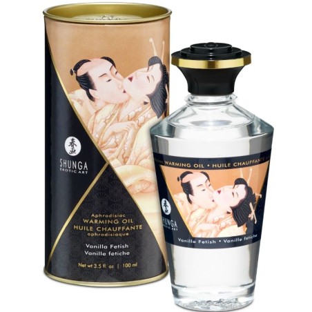 SHUNGA - HUILE DE MASSAGE EFFET CHALEUR SAVEUR VANILLE FÉTICHE 100 ML SHUNGA - HUILE DE MASSAGE EFFET CHALEUR SAVEUR VANILLE FÉTICHE 100 ML