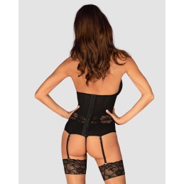 Serafia guépiére et string - Noir XS/S