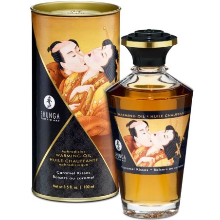 SHUNGA - HUILE DE MASSAGE À EFFET CHALEUR SAVEUR CARAMEL 100 ML SHUNGA - HUILE DE MASSAGE À EFFET CHALEUR SAVEUR CARAMEL 100 ML