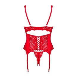 Amor Cherris guépiére et string - Rouge S/M